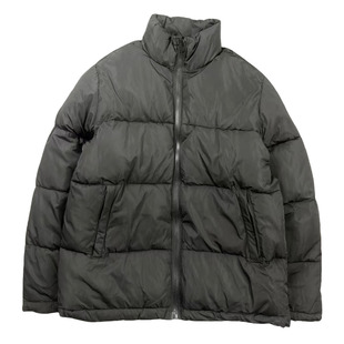 欧美单蓬松包裹暖感面包服棉衣 防风蓄热高立领黑色百搭外衣 冬款