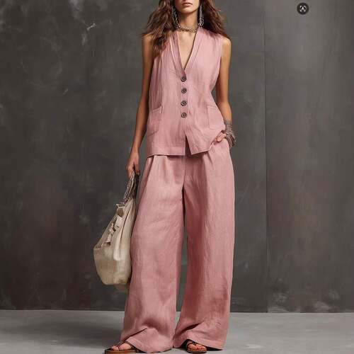 Women's Lazy Style 2-Piece Set Womenswear  Summer