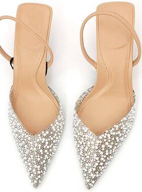 Women's Isabel Embellished Slingback Kitten Heels - A New
