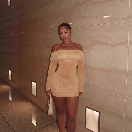 Women's Summer Fashion Mesh Sequins Sexy Transparent One