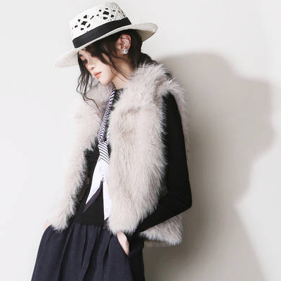 秋冬叠穿毛茸茸马甲背心