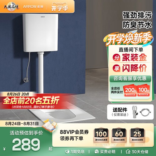 箭牌蹲便器蹲厕水箱蹲便器箭牌