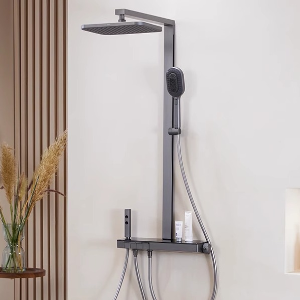 【仅支持门店发货】箭牌琴沐恒温数显淋浴花洒套装钢琴键大顶喷