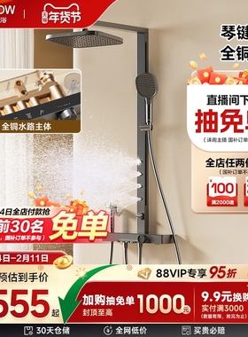 【限时补贴】箭牌卫浴小摩仙枪灰色淋浴花洒套装浴室家用增压顶喷