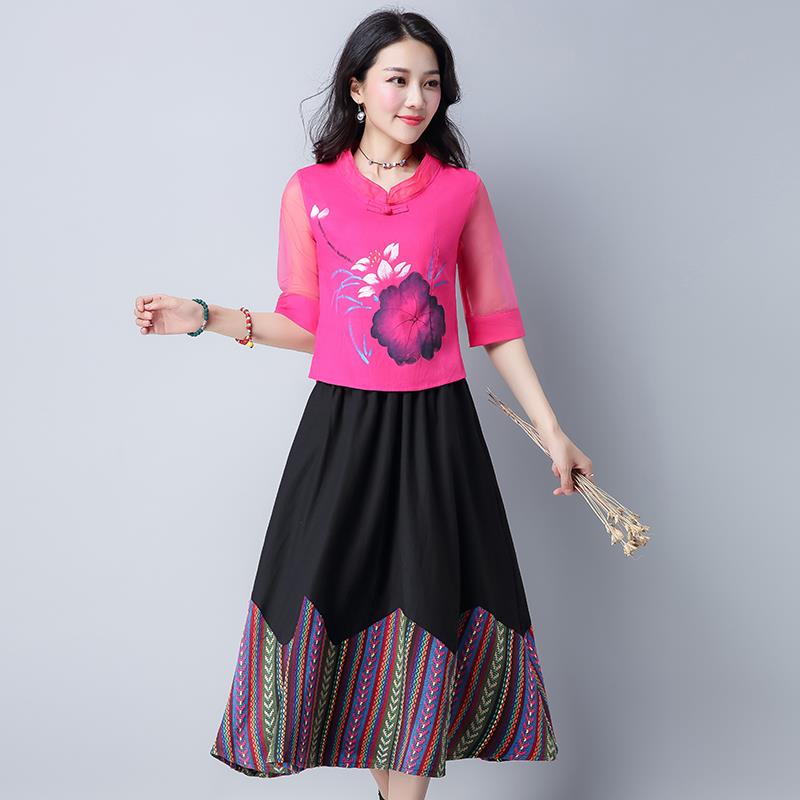 唐装上衣女2019民族风改良服装款修身显瘦短款手绘亚麻茶人艺时尚在类目 女装/女士精品, 唐装/民族服装/舞台服装, 唐装/中式服装, 上衣中 - 来自Buy2taobao.com提供专业的淘宝代购服务