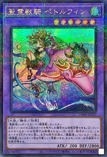 游戏王 TW01 圣灵兽骑 川豚 N/NPR/SR/SPR/SER/SEPR 日文 日版