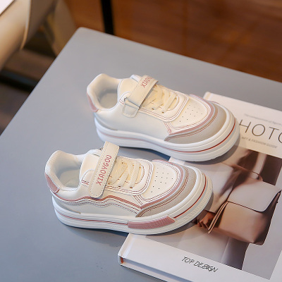 春秋新款女童小白鞋儿童运动鞋