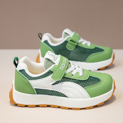 夏季新款镂空透气单网儿童运动鞋