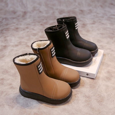 冬季新款加绒保暖抗寒儿童大棉靴