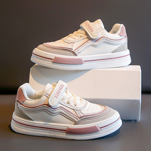 女童鞋子儿童小白鞋2025春秋新款板鞋女孩运动鞋夏季镂空透气网鞋