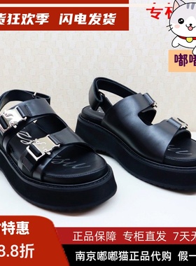 断码清仓zsazsazsu莎莎苏夏季松糕凉鞋皮带扣小众鞋子ZA21388-41