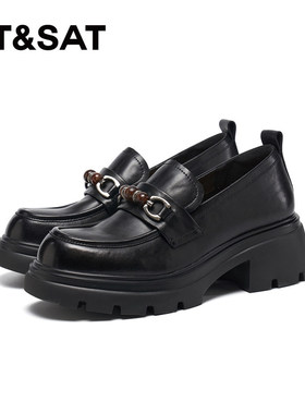 正品St&Sat/星期六2026春季复古英伦风小皮鞋百搭单鞋SSE1111184