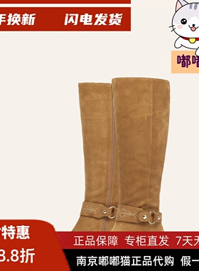 KISSCAT接吻猫2025冬季西部牛仔靴美拉德骑士靴女长靴KA65726-52