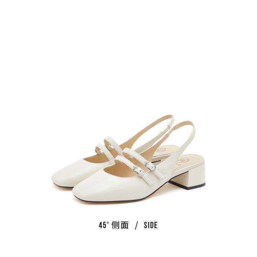 STACCATO思加图2026夏方头玛丽珍鞋后空凉鞋粗跟女鞋S8757CH4