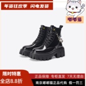 Kitty小猫冬马丁靴英伦风链条粗跟短靴女SA32555 断码 清仓Kiss
