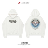 grateful 高街ins 新款 dead感恩而死摇滚乐队卫衣男女帽衫 套头冬季