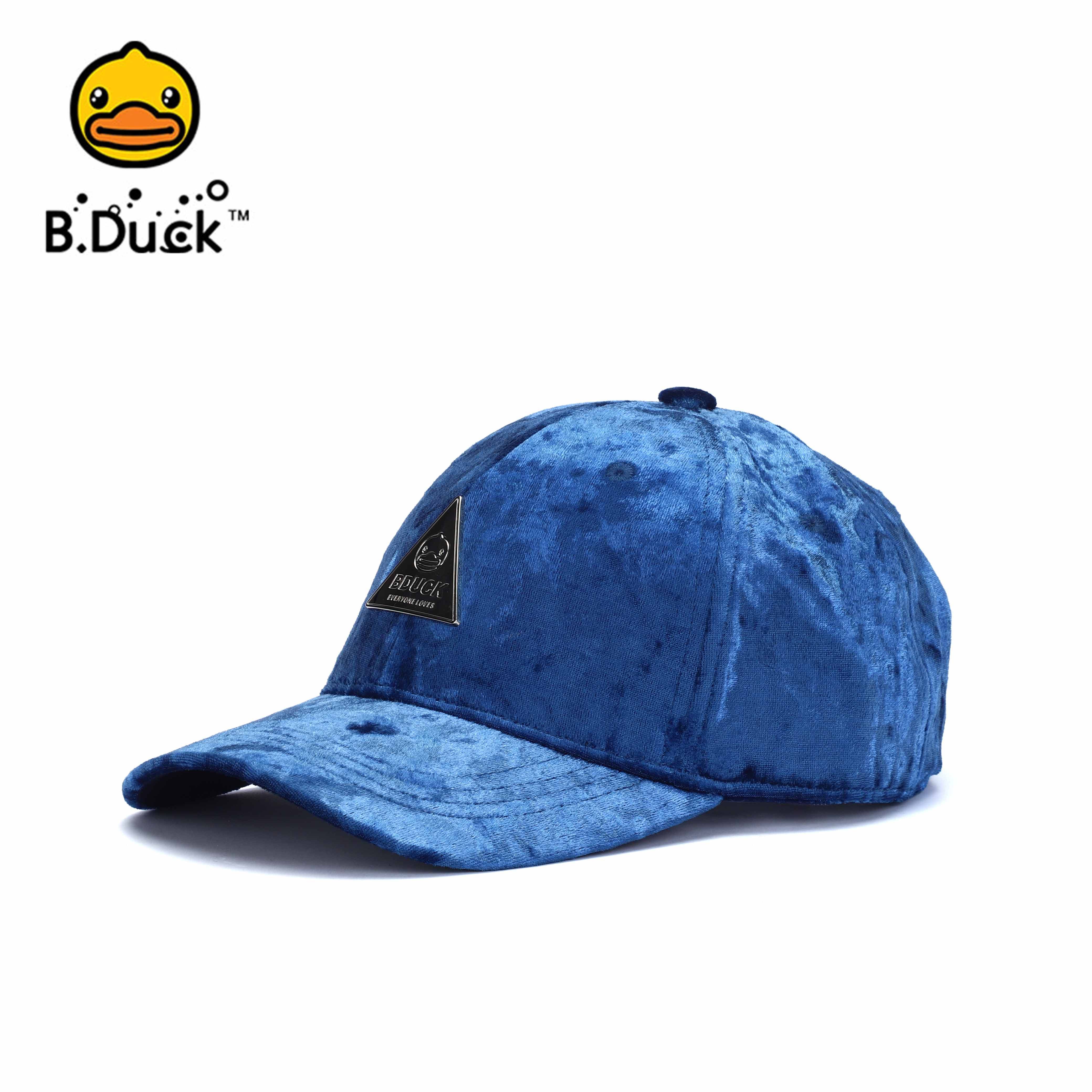 b.duck小黄鸭儿童遮阳休闲鸭舌帽男童时尚刺绣棒球帽子可调节