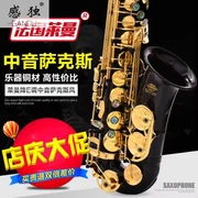 Pháp kỹ thuật nhạc cụ Lehman E-phẳng alto sax ngọc đen trẻ em mới bắt đầu biểu diễn người lớn - Nhạc cụ phương Tây