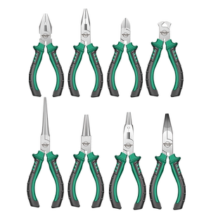 保联迷你钳尖嘴钳电工专用5寸多功能钳钢丝钳手工钳工业级老虎钳