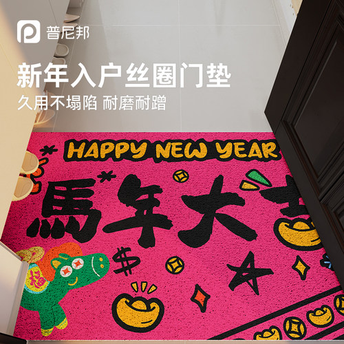 入户门地垫2025新款高级感丝圈