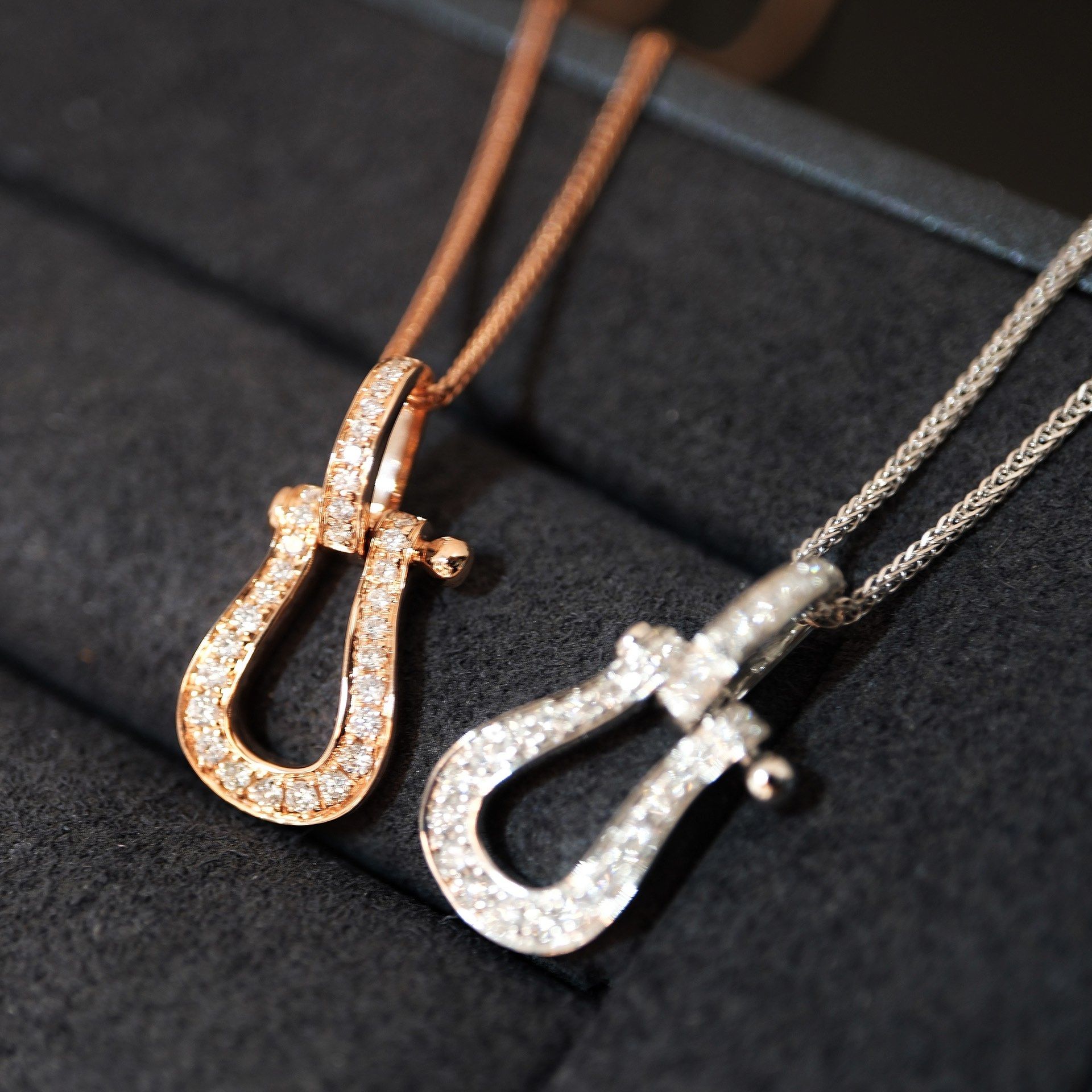 宝创集18k金天然钻石满钻超绝马蹄扣款式精美项链马年新年送礼物,珠宝/钻石/翡翠,手饰,淘宝优惠券,粉丝福利购,淘宝优惠卷