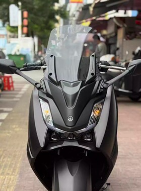 适用于雅马哈兴鹰125风挡改装TMAX前挡风后视镜前移加高挡风玻璃