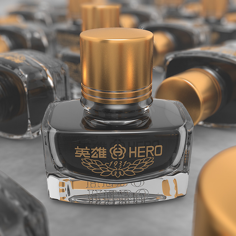 书法练字专用英雄牌高级非碳素钢笔墨水颜料