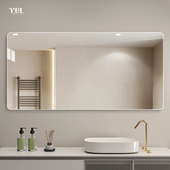 卫生间镜子无框挂墙式 浴室镜洗手间卫浴贴墙洗漱台厕所壁挂玻璃镜