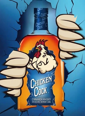 奇咖威士忌 肉桂风味配制酒 chickencock750ml 瓶装 美国进口洋酒