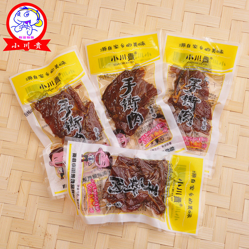 麻辣肉小川贵湖南特产手撕酱猪肉干肉脯片独立包散装南县零食小吃