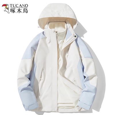 啄木鸟户外防风冲锋衣外套