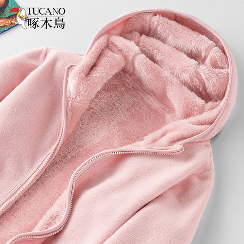 啄木鸟摇粒绒抓绒衣开衫外套