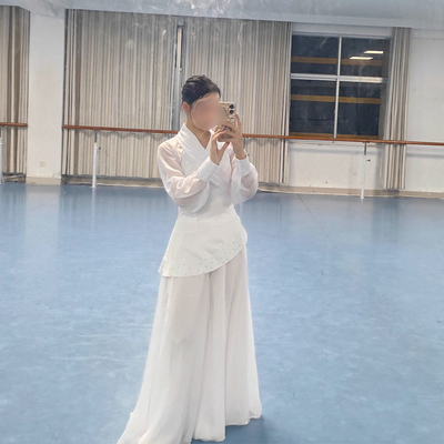 桃李杯古典舞云中君同款剧目服白色舞蹈服装独舞演出服艺考服定制
