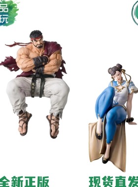 正版现货世嘉 SEGA 街霸6 街头霸王6 隆 春丽 小坐系列泡面压手办