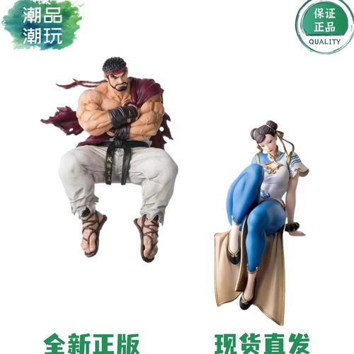 正版现货世嘉 SEGA 街霸6 街头霸王6 隆 春丽 小坐系列泡面压手办