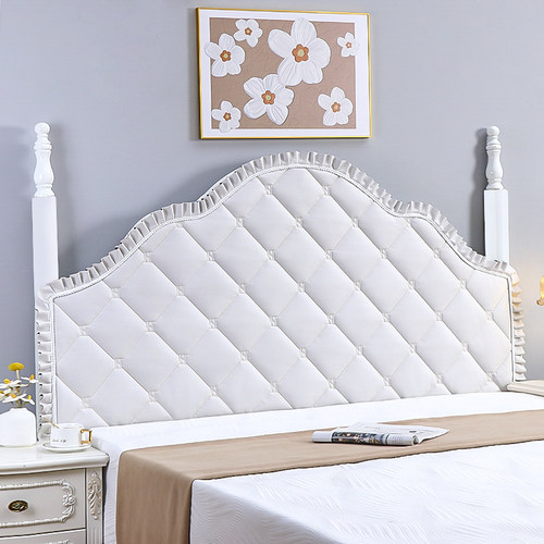 定制科技布免洗欧式床头套罩防尘保护套全包软包立柱弧形半圆防撞