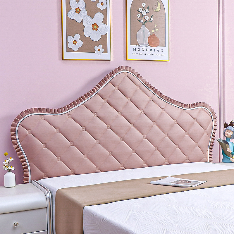 定制科技布免洗欧式床头套罩全包软包弧形半圆防撞加厚防尘保护套