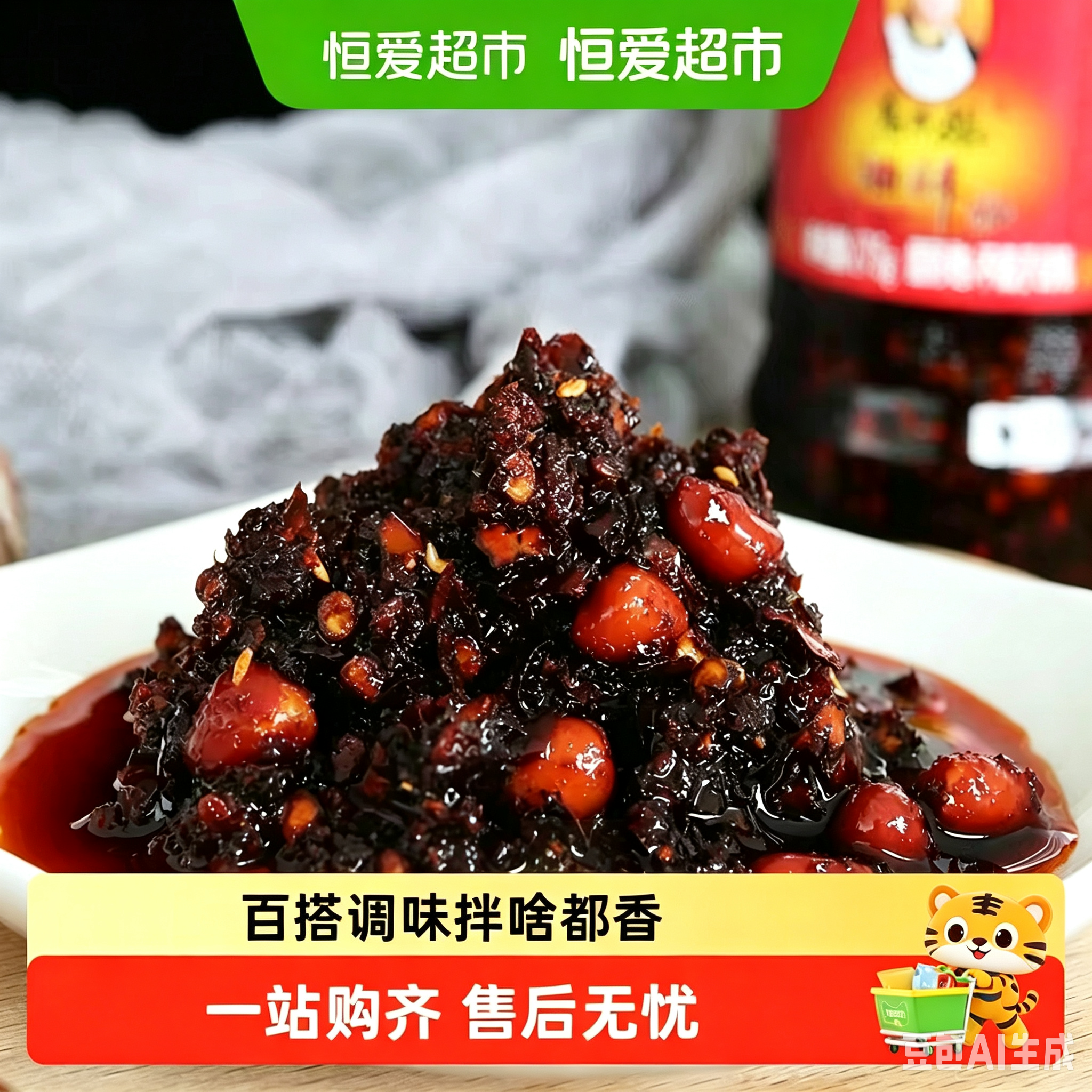 老干妈豆豉油辣椒280g下饭菜