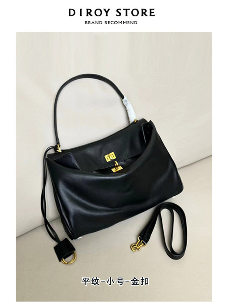 Genuine Leather High-End Commuter Tote Bag for Women 2026 New Style Relaxed Large-Capacity Kelly Bag Ladies Handbag