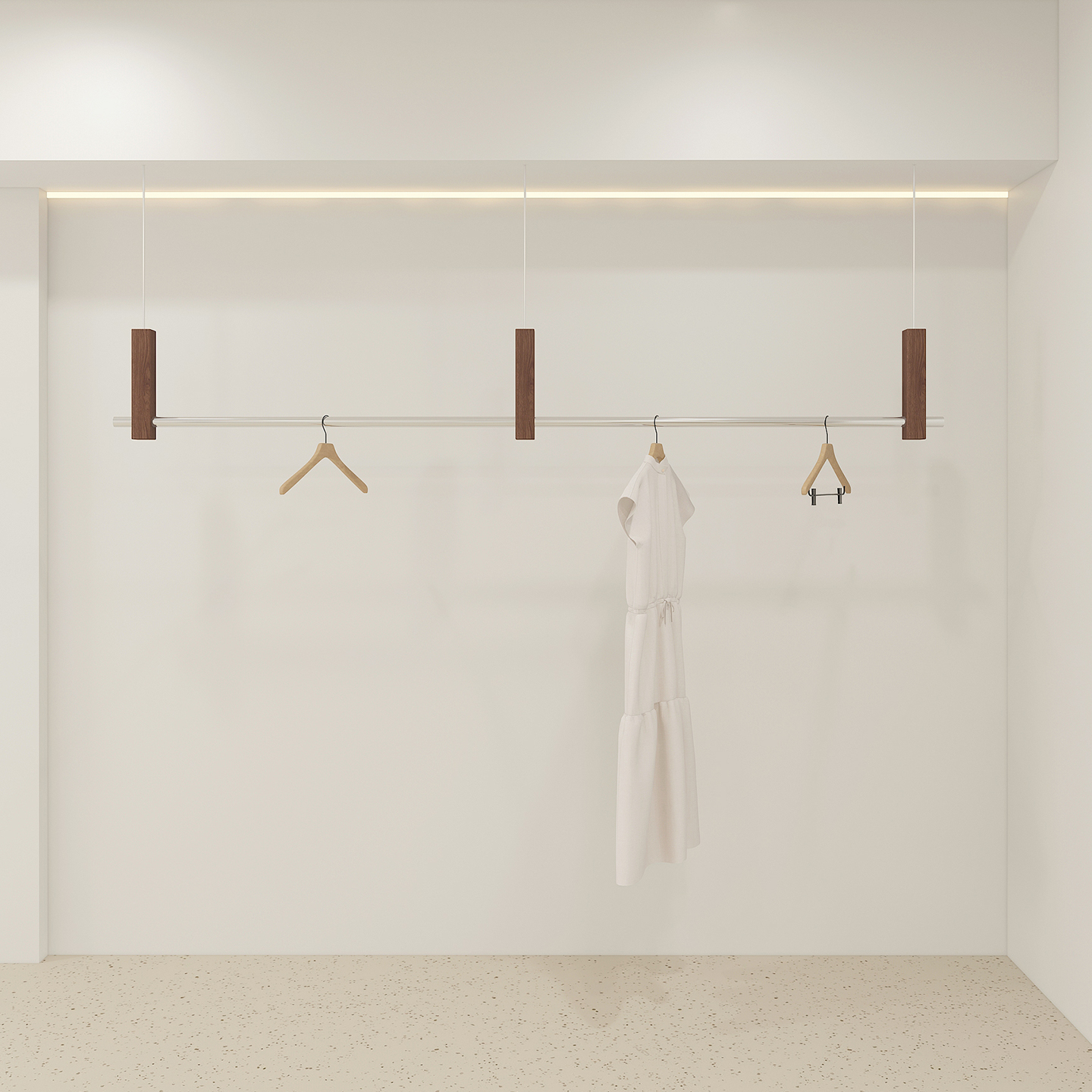 不锈钢中古仿木纹吊杆