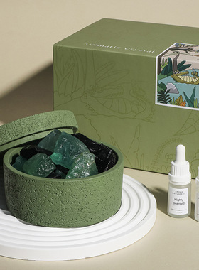 厂家冰岛苔原天然香薰晶石扩香石水晶石无火香薰精油礼盒加工定制