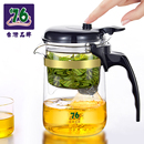 茶道杯茶具 台湾76飘逸杯泡茶壶家用沏茶过滤茶水分离玻璃茶壶套装