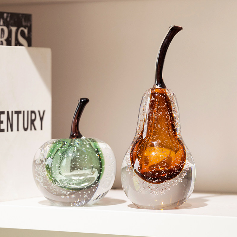 柏梵家居轻奢琉璃苹果摆件高档客厅玄关电视柜壁龛装饰工艺品摆设,家居饰品,花瓶,淘宝优惠券,粉丝福利购,淘宝优惠卷