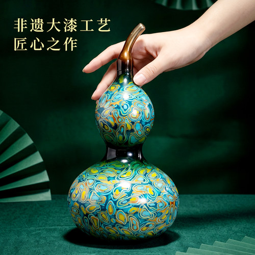 柏梵黄铜葫芦摆件高档精致艺术