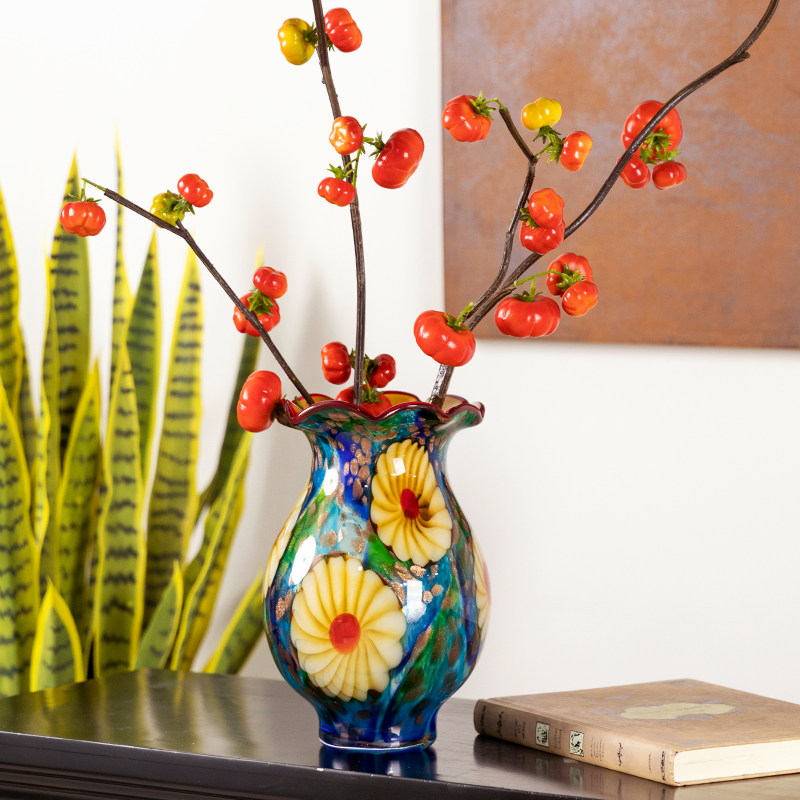 柏梵高级感艺术繁花艺术花瓶