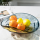 柏梵琉璃水果盘高档客厅茶几餐桌艺术玻璃果盘收纳桌面装 饰摆件