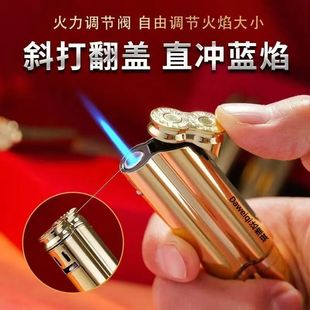 金属新奇特子弹个性造型充气防风打火机男士私人定制高端大气轻奢