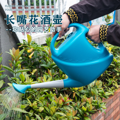 加厚洒水壶大浇花喷壶塑料浇水壶长嘴花洒壶园艺浇菜壶家用大容量