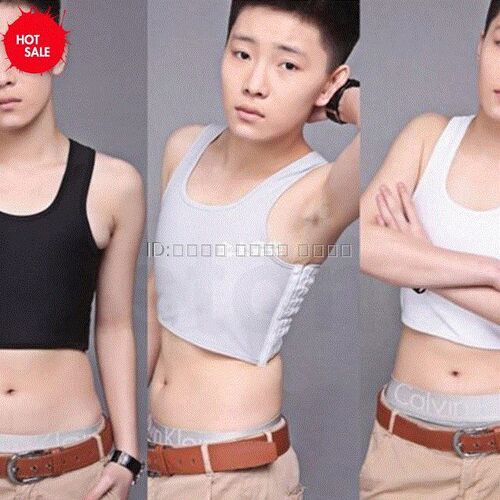 On Casual Breathable Buckle Short Chest Breast Binder Trans
