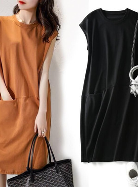 2022summer women loose casual t shirt dress ladies dresses女